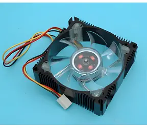 PRIMECOOLER PC-AB8025L12-4GL zelená LED / Ventilátor do PC / 80 mm / 3-pin / 2000 RPM / hliníkový