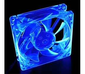 Primecooler PC-UV8025L12B UV modrá / Ventilátor do PC / 80mm / 3pin / 2000 rpm