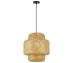 IMMAX BOHO HILO bambus / Závěsné svítidlo / D38 cm / E27