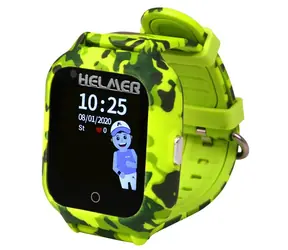 HELMER LK 710 zelená / Dětské hodinky s GPS lokátorem / dotykový / nano SIM / 4G / IP67 / videohovor / Android a iOS