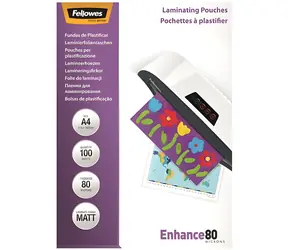 Fellowes A4 80 mic matná / Laminovací fólie / 100 ks