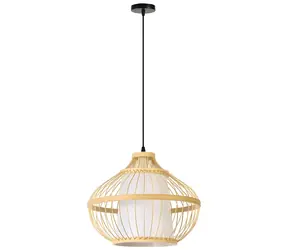 IMMAX BOHO PINCHOS / Závěsné svítidlo / D40 cm / E27 / bambusové dřevo