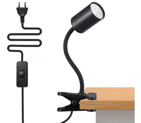 IMMAX Punto Klip flexibilní klipové svítidlo černé / Nástěnné / GU10 / 9W