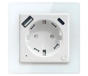 Immax NEO SMART Nexa / Chytrá zásuvka / bez kolíku (typ F) / 1x USB-A / 1x USB-C PD 20W / Zigbee / TUYA