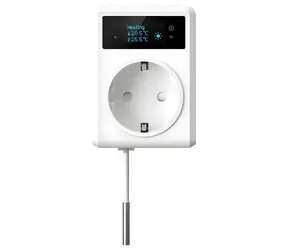 IMMAX NEO SMART chytrá vnitřní zásuvka s teploměrem (F) / Chytrá zásuvka / bez kolíku / 16A / Wi-Fi / TUYA