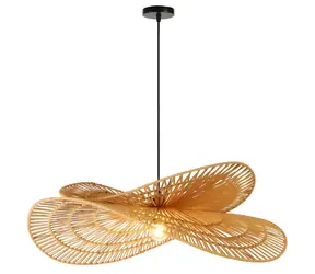 IMMAX BOHO MARIPOSA / Závěsné svítidlo / D80 cm / E27 / přírodní juta