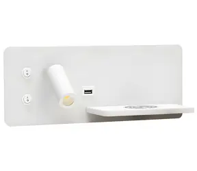 IMMAX LED Be PREPARE 4v1 bílá pravá / Bodové svítidlo / Qi nabíjení / USB