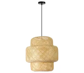 IMMAX BOHO HILO 50 cm / Závěsné svítidlo / bambus / E27