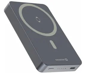 Swissten Fusion stříbrná / Powerbanka / 10 000 mAh / MagSafe / nabíjení Apple Watch