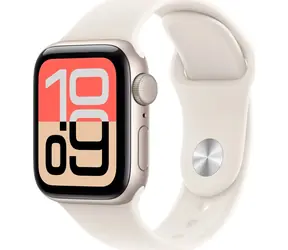 Apple Watch SE 3 40mm Starlight / Chytré hodinky / GPS / 130–200 mm / hliník / sportovní řemínek M/L