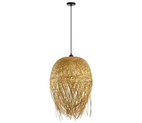 IMMAX BOHO HILO / Závěsné svítidlo / D45 cm / E27 / bambus