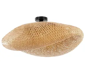 IMMAX BOHO HILO / Stropní svítidlo / D 80 cm / E27 / bambus