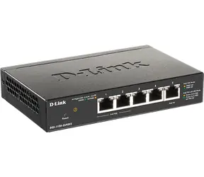 D-Link DGS-1100-05PDV2 / 5-Port Gigabit PoE Smart Switch / napájen přes PoE / 2x PoE porty