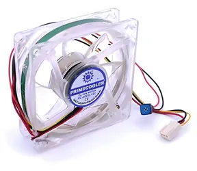 Primecooler PC-L8025L12CMA/RED červená / Ventilátor do PC / 80 mm / 3pin / 3000 RPM / LED