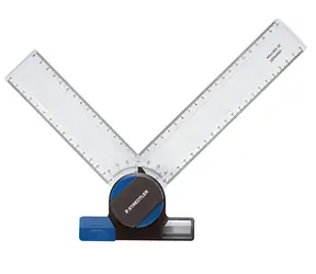 Staedtler Mars 660 20 / Technické pravítko / nastavitelný úhel 0–90° / pro rýsovací prkna A3 a A4