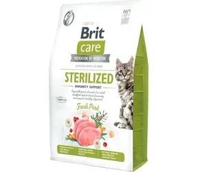 Brit Care Cat Grain-Free Sterilized Immunity Support 2 kg / Granule pro kočky / sterilizované kočky / bez obilovin