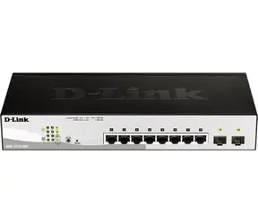 D-Link DGS-1210-08P / Smart switch / 8x GbE PoE+ / 2x SFP / PoE 65 W / bez ventilátoru
