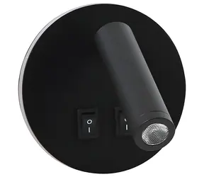 IMMAX GOAL černá / Designové nástěnné LED svítidlo / 2 vypínače / 6W