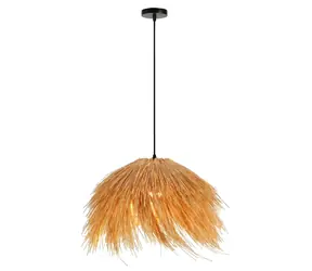IMMAX BOHO NATURALEZA / Závěsné svítidlo / D55cm / E27 / přírodní ratan