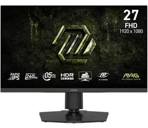 27" MSI MAG 272PF X24 černá / Monitor / Rapid IPS / FHD / 240 Hz / 2×HDMI+DP / repro / VESA