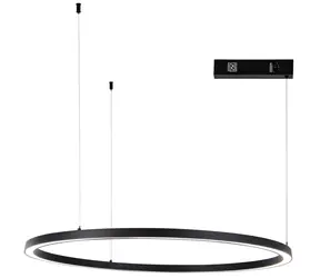 Immax NEO FINO NEW černá / Závěsné svítidlo / 1 kruh / 80 cm / 60 W / Zigbee 3.0 & TUYA