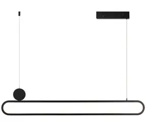 IMMAX NEO LITE OVALE SMART černá / Závěsné svítidlo / 122 cm / 50 W / TUYA / Wi-Fi