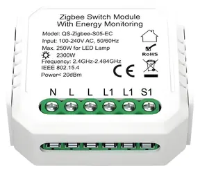 IMMAX NEO SMART V6 / Kontroler s měřením spotřeby / 1-tlačítkový / Zigbee 3.0 / TUYA
