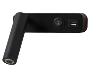 IMMAX GOAL černá / Designové nástěnné svítidlo / LED / 3W / USB / vypínač