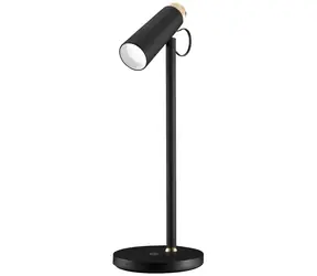 Immax TIT černá se zlatými prvky / LED stolní lampička / Qi nabíjení / 12W / 150lm