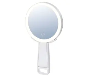 IMMAX Kosmetické zrcátko Sweet Make up bílé / Oboustranné / 10x zvětšovací / CCT / Stojánek na mobil