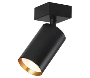 Immax NEO PUNTO-1 černo-zlatá / Bodové svítidlo / GU10 4,8W / RGB+CCT / Zigbee 3.0 / TUYA