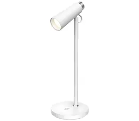 Immax TIT bílá se stříbrnými prvky / LED stolní lampička / Qi nabíjení / 12W / 150lm