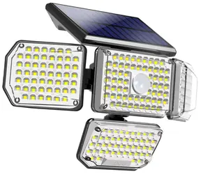 IMMAX CLOVER-2 / Venkovní solární nástěnné LED osvětlení / s externím solárním panelem / 4,5 W