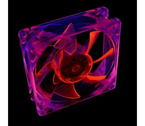 Primecooler PC-UV8025L12R UV červená / Ventilátor do PC / 80mm / 3pin / 2000 rpm