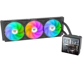 Thermaltake TH360 V3 Ultra ARGB Sync černá / AIO vodní chladič CPU / 3x 120 mm / 2500 RPM / 37,8 dB / LCD 3,95"