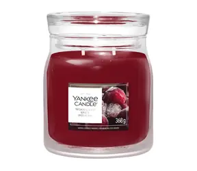 Yankee Candle Signature Woodland Spice střední / Vonná svíčka / 2 knoty / 35-50 hod.