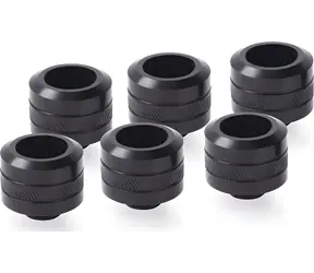 Alphacool Eiszapfen PRO 16mm HardTube sixpack černá / Kompresní šroubení / G1/4" / 6 ks