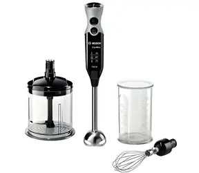 BOSCH MSM67160 černo-šedá / Tyčový mixér / 750W / 12 rychlostí + turbo / šlehací metla / sekáček