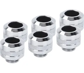 Alphacool Eiszapfen PRO 13mm šroubení HardTube G1/4" chromová / 6 ks