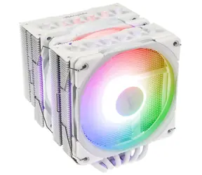 Alpenföhn Brocken 4 Max ARGB bílá / Chladič CPU / 260W TDP / 2× 120 mm ARGB / 6× heatpipe / Intel + AMD