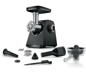 Bosch MFWS430B stříbrná, černá / Mlýnek na maso / 1900 W / 2,5 kg/min / 2 rychlosti