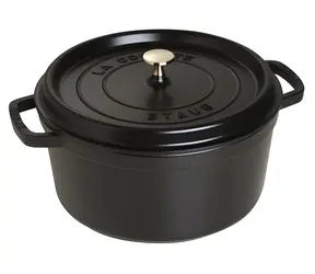 STAUB Kastrol La Cocotte kulatý 28 cm černá / litina