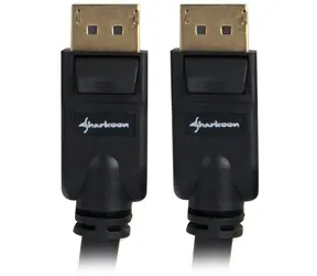 Sharkoon DisplayPort 1.3 4K černá / Kabel / DisplayPort - DisplayPort / 4K / 5 m