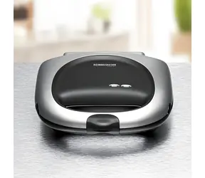 Rommelsbacher ST 1000 černá/stříbrná / Sendvičovač / 1000 W / 2 sendviče American XL / Xylan® Plus