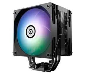 Enermax ETS-T41D-ARGB černá/bílá / Chladič CPU / 2× 120 mm ARGB / 4 heatpipes / 250 W TDP / stavový displej