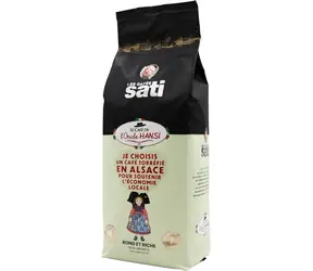 Les Cafés Sati Hansi Rond et Riche / Zrnková káva / 1000 g
