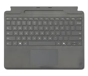Microsoft Surface Pro Keyboard platinová / Klávesnice pro Surface Pro / Pen Storage / Alcantara / DE layout / podsvícení