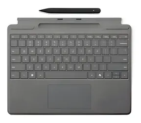 Microsoft Surface Pro Keyboard with Pen Storage platinová / Klávesnice pro Surface Pro / DE layout / Surface Slim Pen 2