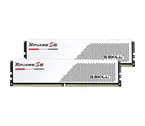 G.Skill Ripjaws S5 White 64GB (2x32GB) 5600MHz / Operační paměť / DDR5 / CL36 / DIMM / XMP 3.0 / 1.25V