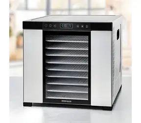 Rommelsbacher DA 1050 nerez/černá / Sušička / 1100W / 35°C - 75°C / 10x 39,4 x 38 cm